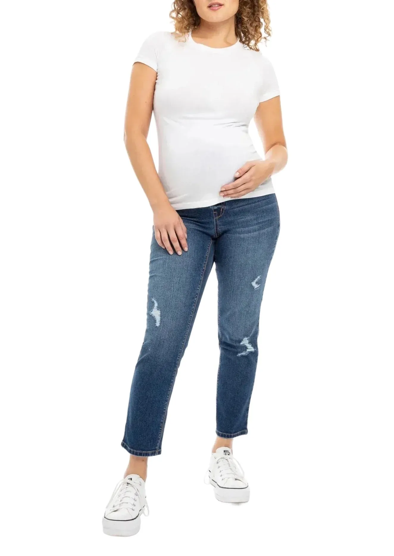 1822 Maternity Jeans | Petite Friendly Straight Leg