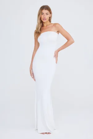 365 BANDEAU MAXI DRESS - COCONUT MILK