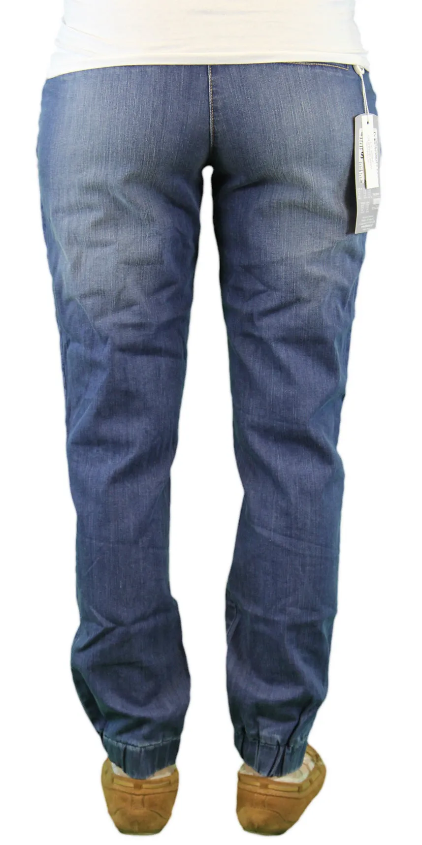 9 Fashion Maternity Bensimo Indigo Full-Panel Jeans Sz S $100 NWT