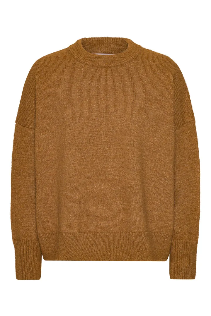 Adriana Knit Blouse - Camel