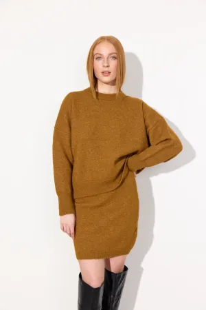 Adriana Knit Blouse - Camel