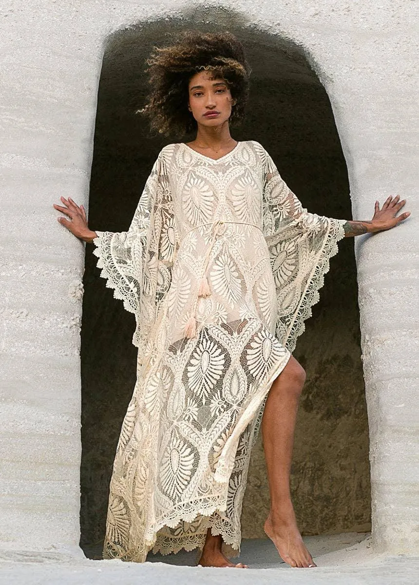 Aluma Kaftan in Gardenia