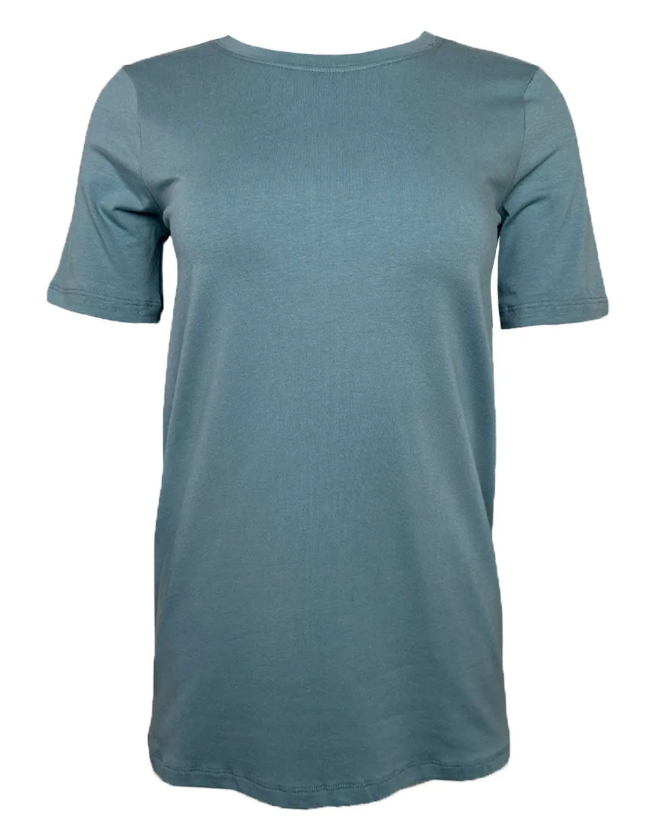 Back to Basics Tee in Blue Gray