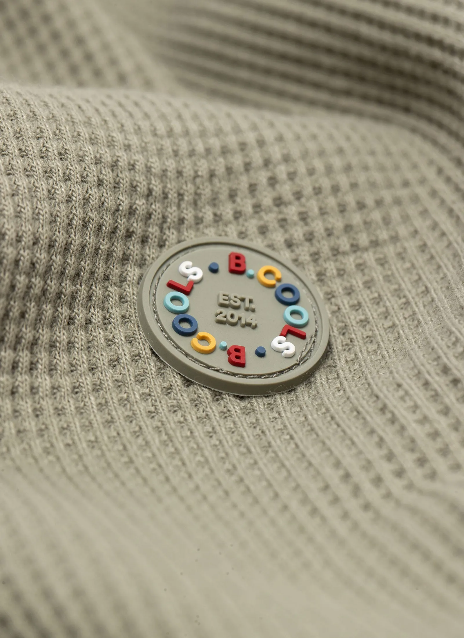 Badge Waffle Long Sleeve Sage