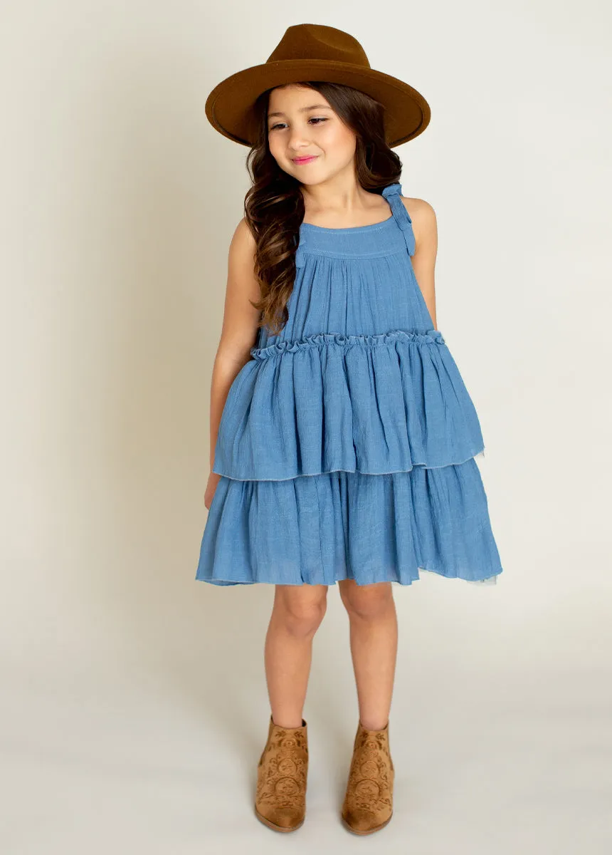 Banyu Dress in Cornflower