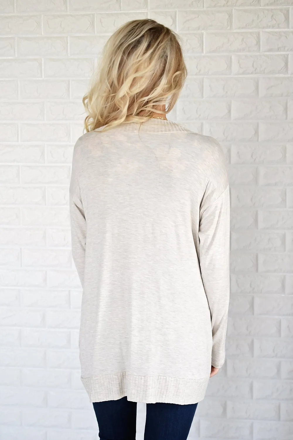 Basic Cream Cardigan