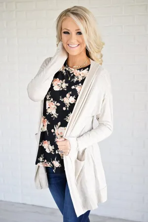 Basic Cream Cardigan