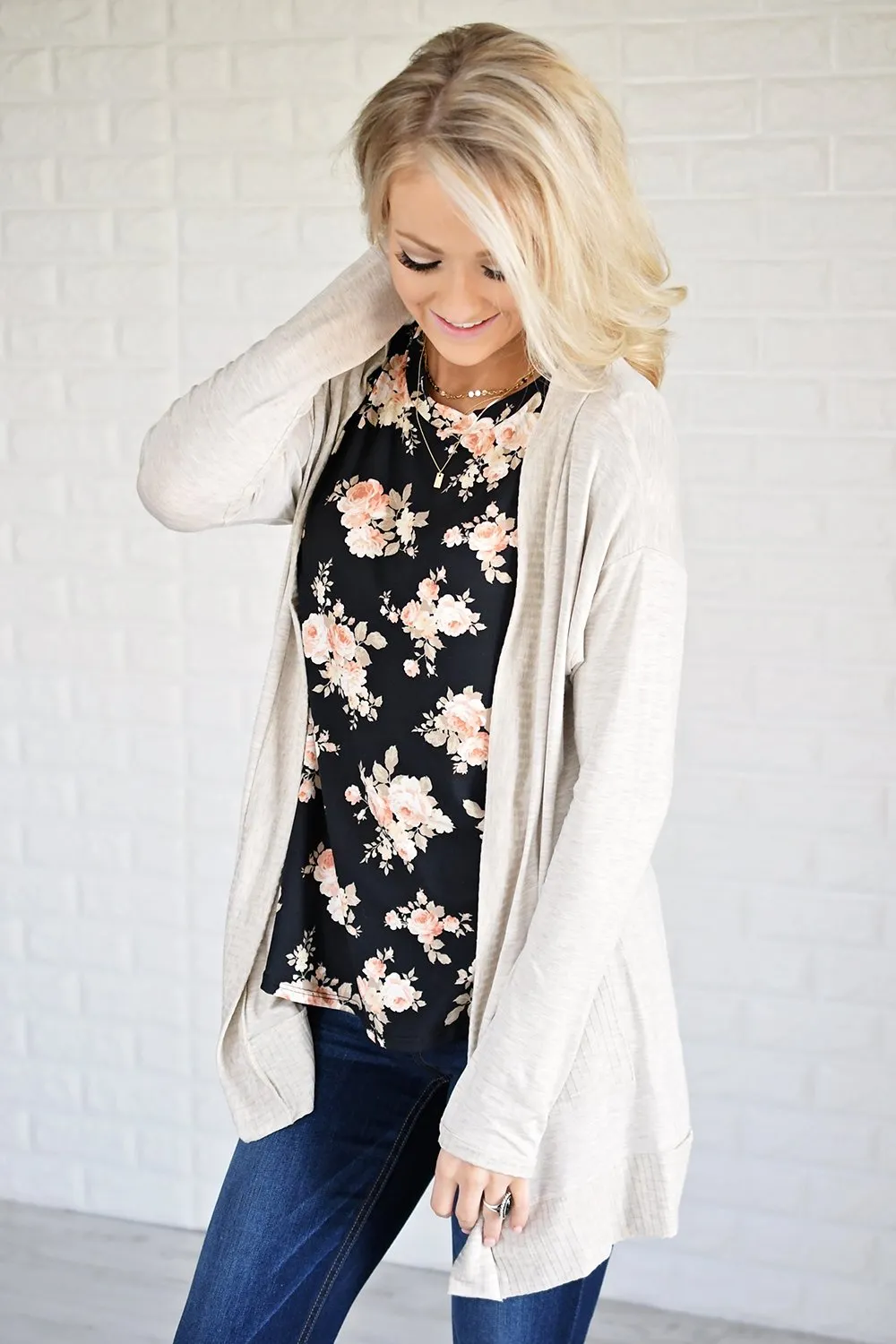 Basic Cream Cardigan