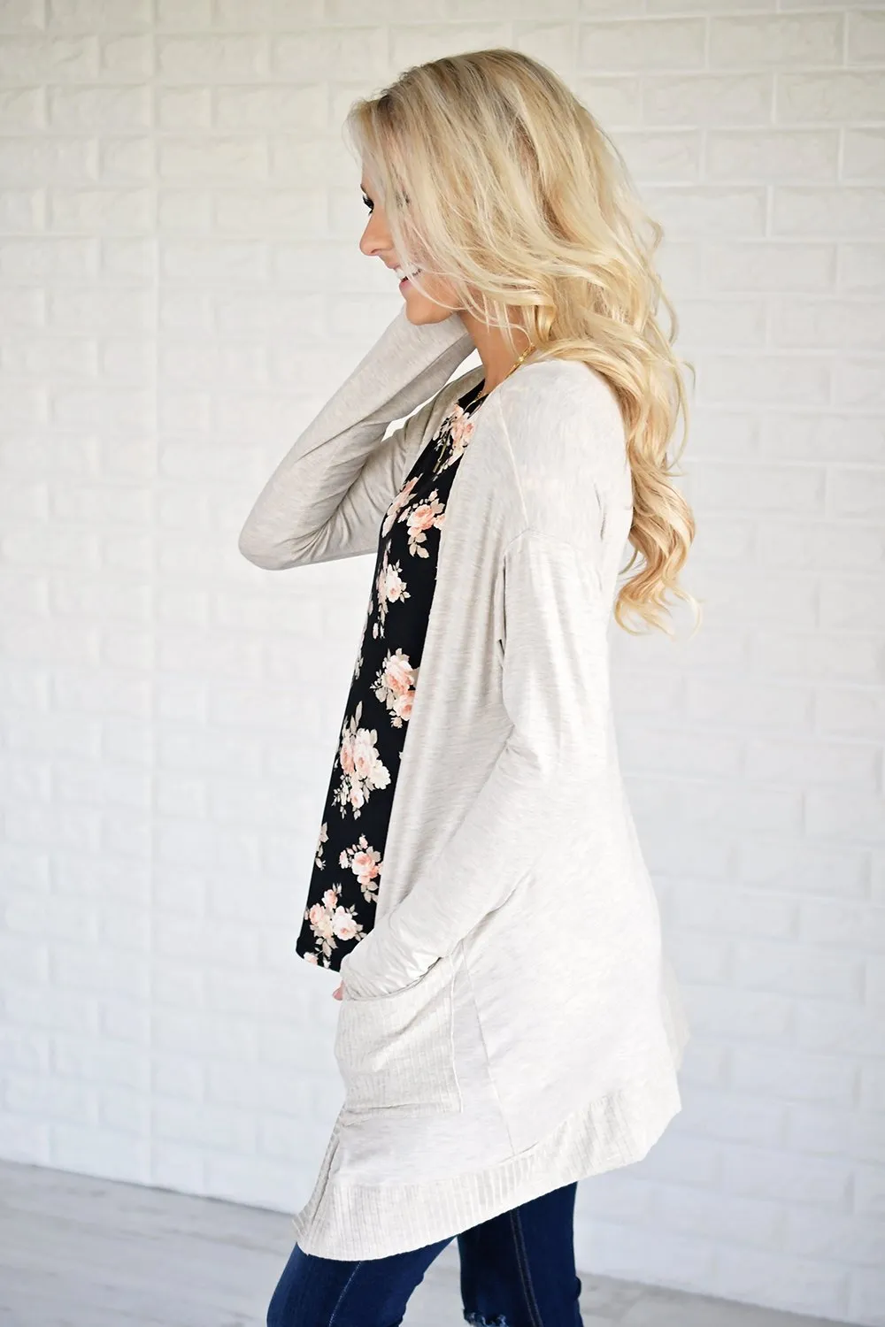 Basic Cream Cardigan
