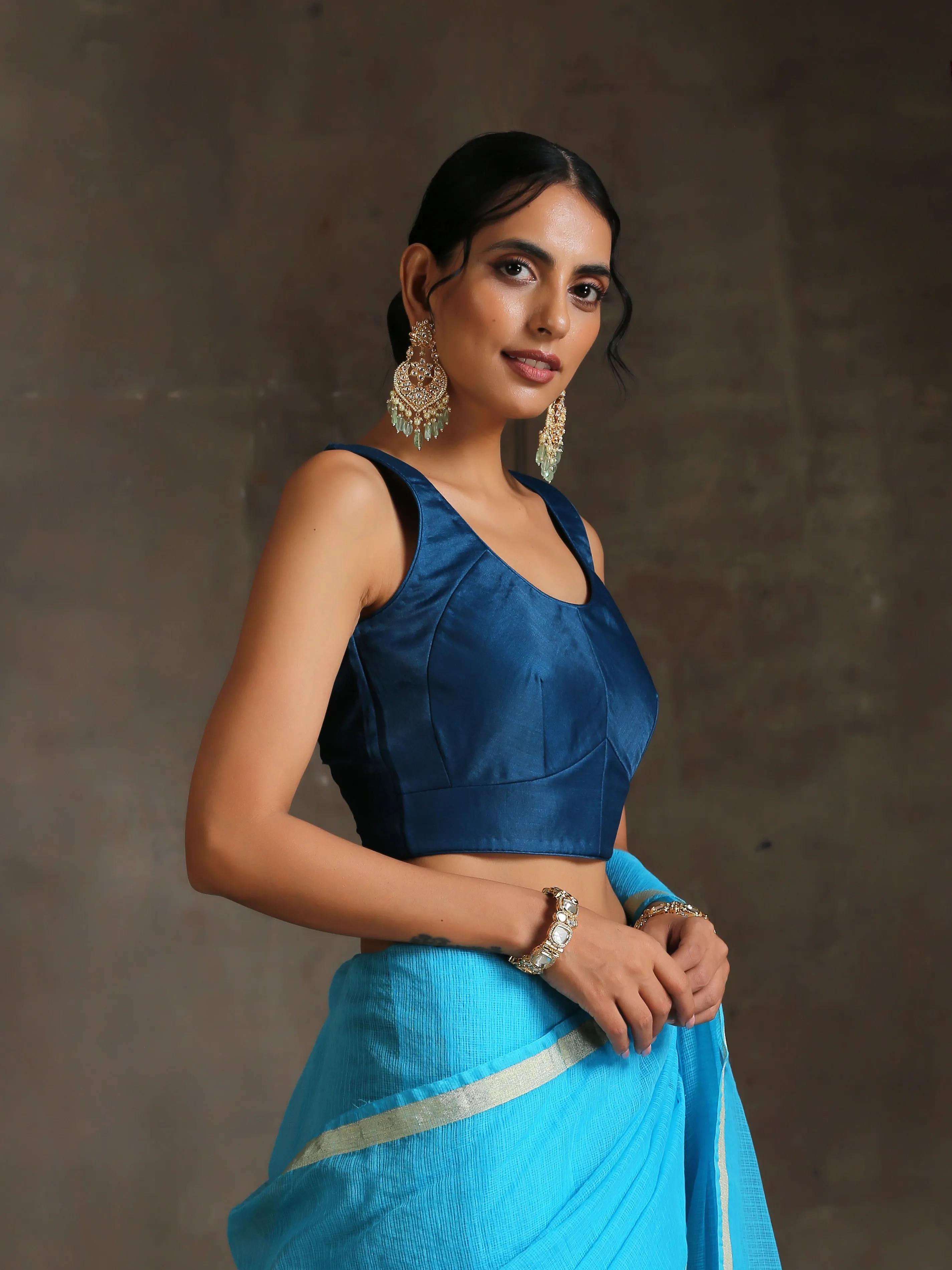 Blouse - Royal Blue Reign Sleeveless