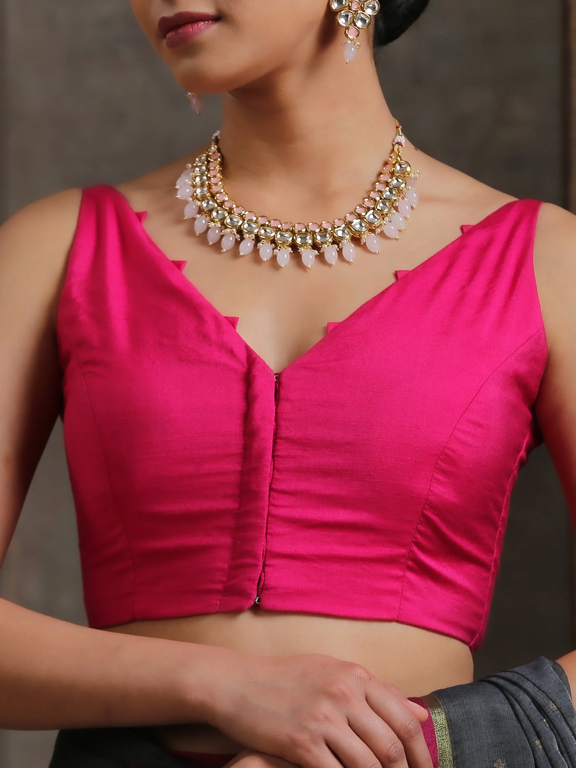 Blouse -Sweetheart Pink Viscose Blouse