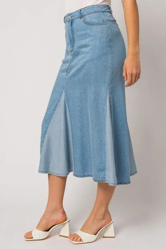 Blue Without You Denim Skirt