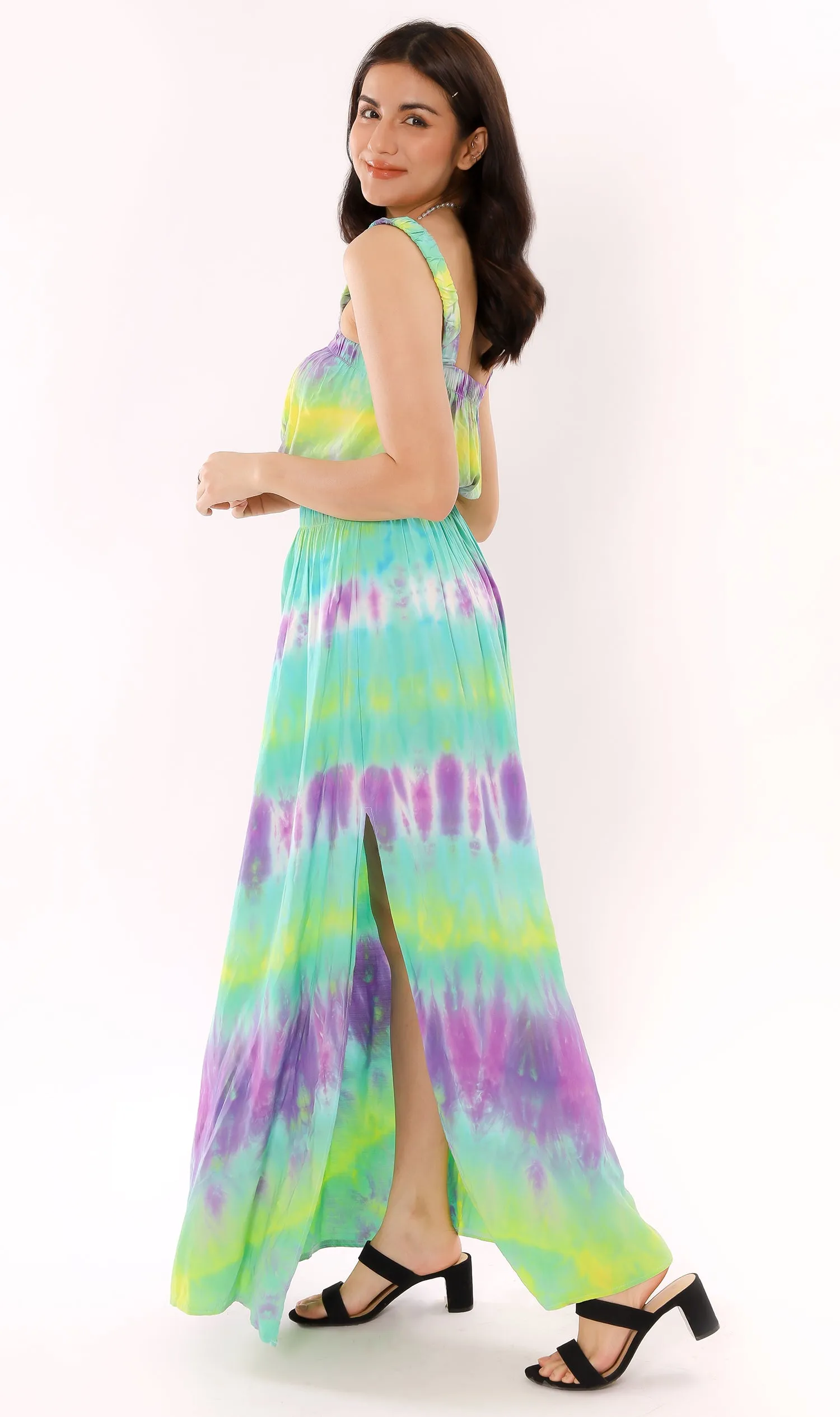 BREA Tie-Dye Skirt Co-ord (Green)