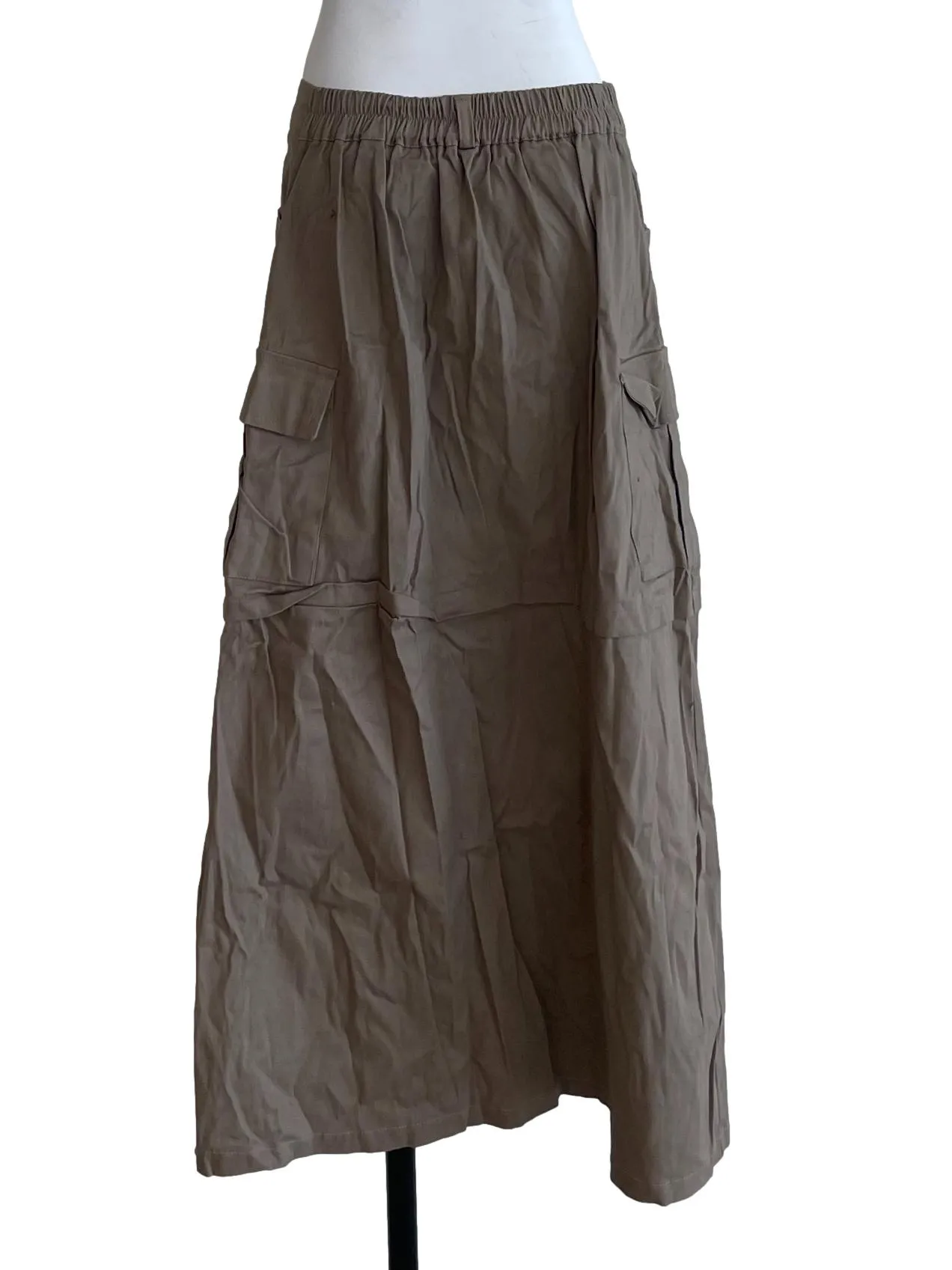 Brown Denim Skirt