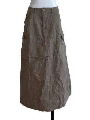 Brown Denim Skirt