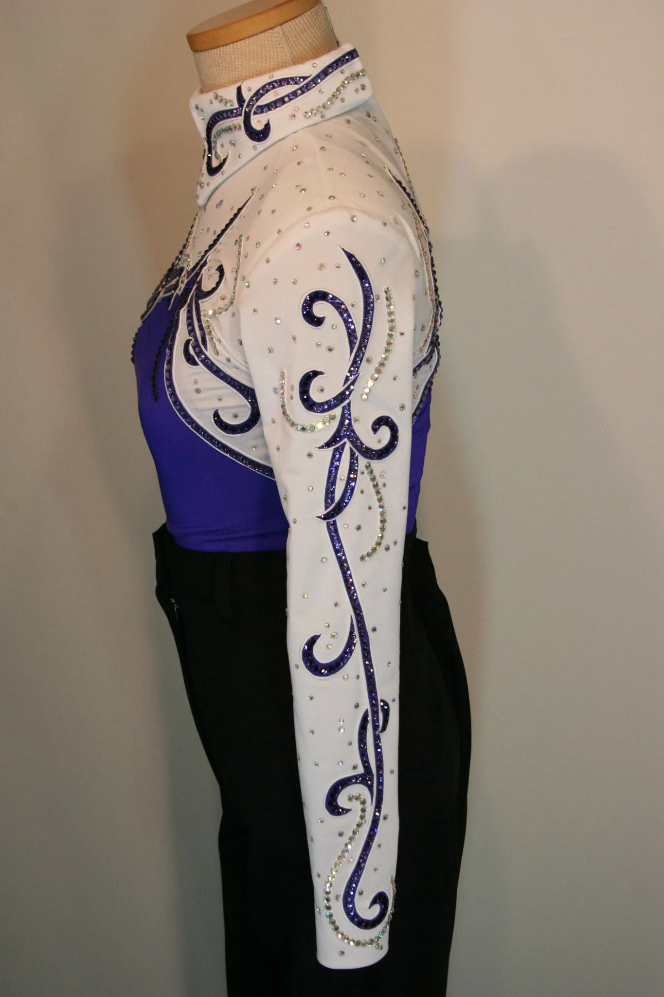 Budget Purple Girls Equitation Blouse 1549A
