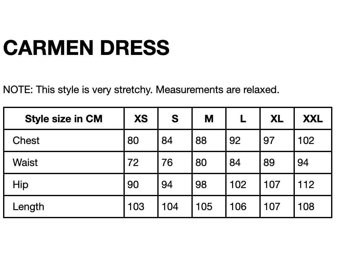 Carmen Dress - Black