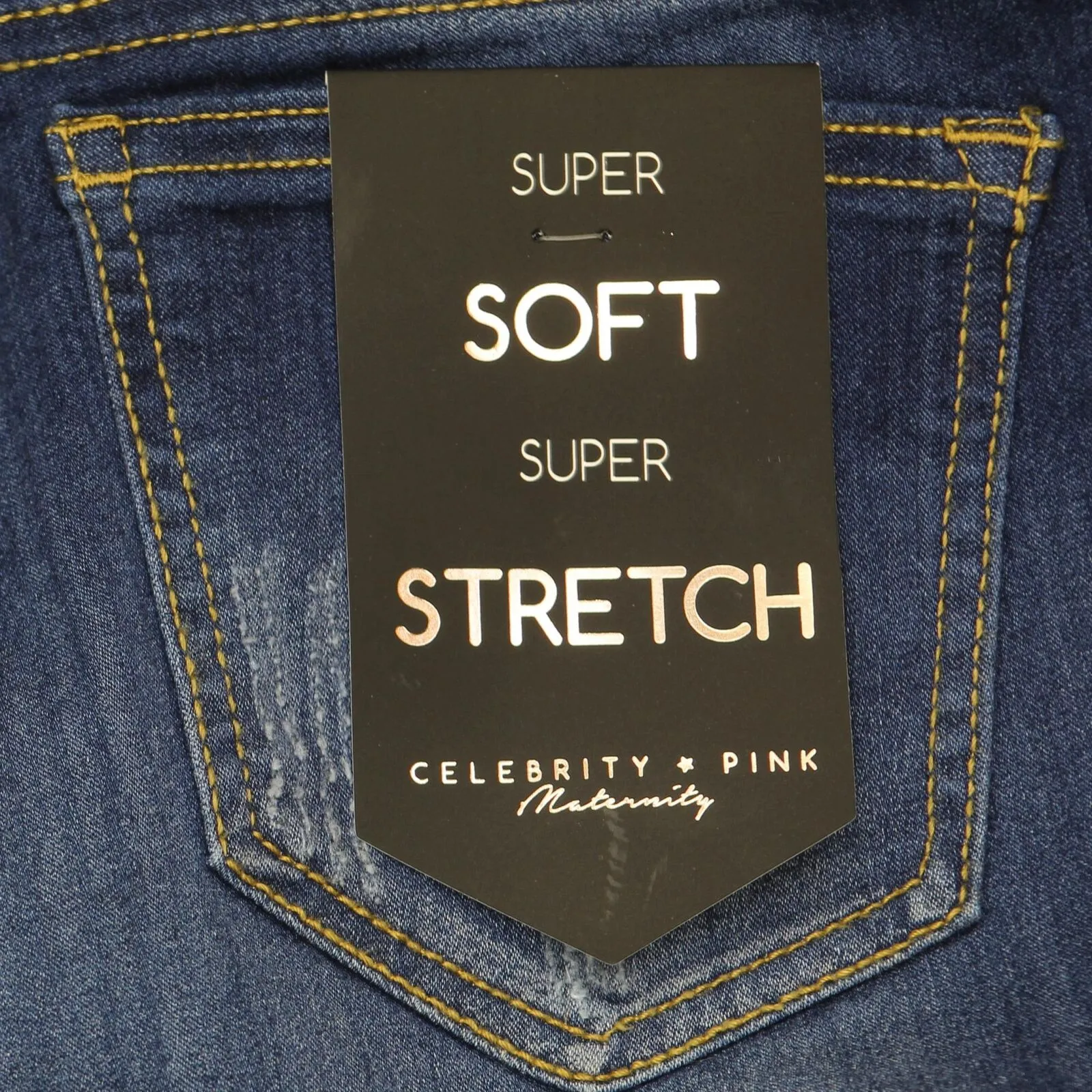 Celebrity   PInk Womens Maternity Super Soft Stretch Jeggings Jeans Blue M