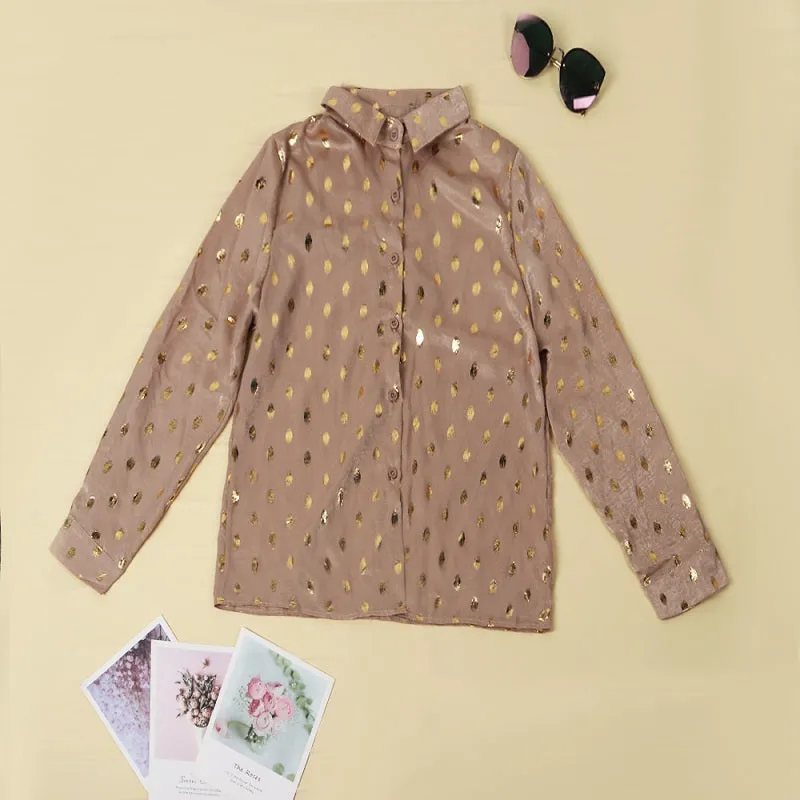 Chicindress Loose Long Sleeve Lapel Top