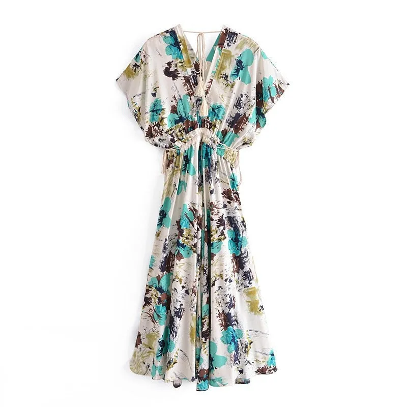 CLARA Summer Splash Bohemian Dress