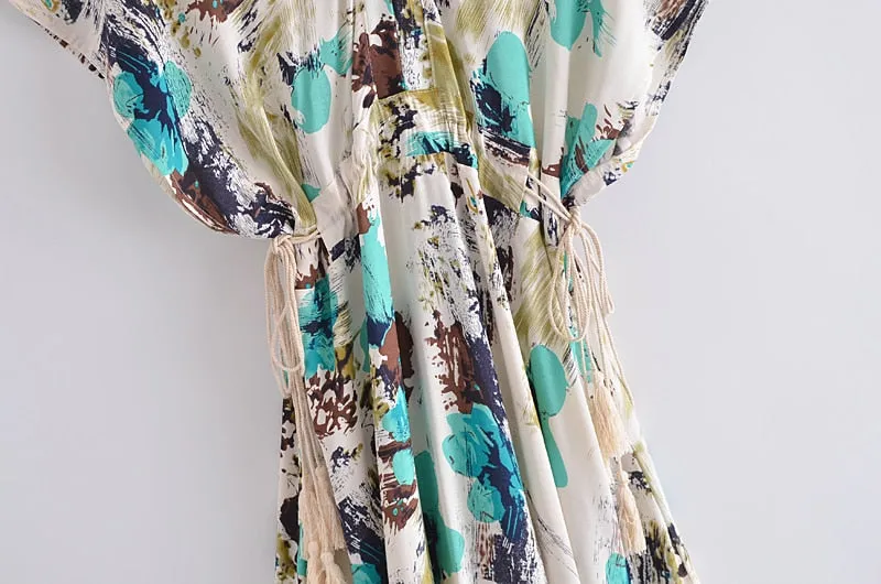 CLARA Summer Splash Bohemian Dress