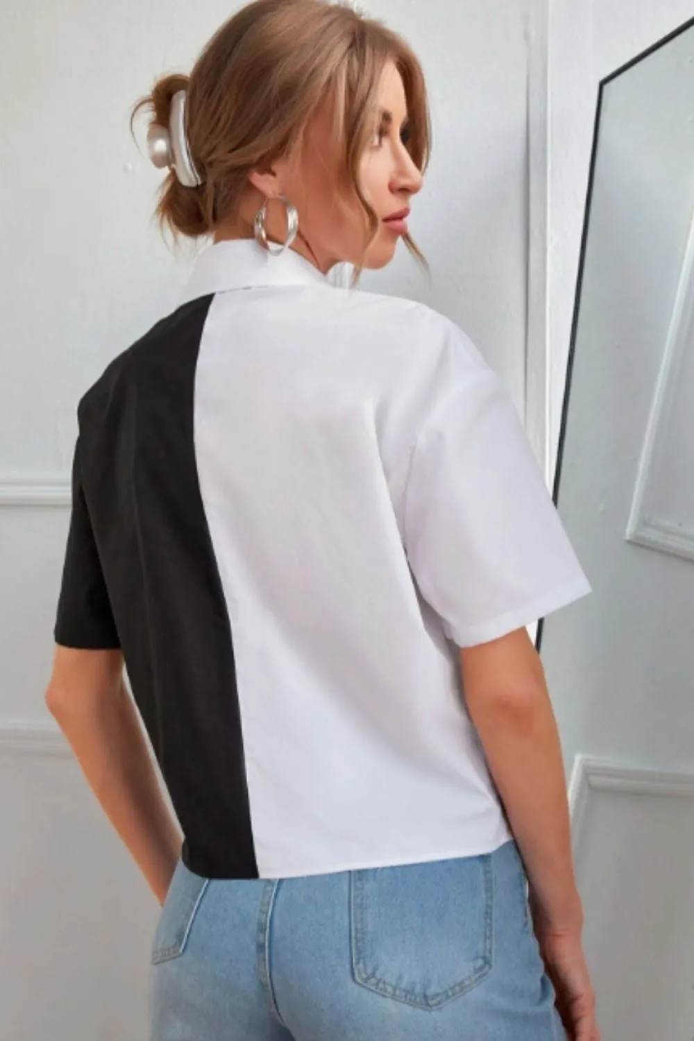 Colorblock Blouse