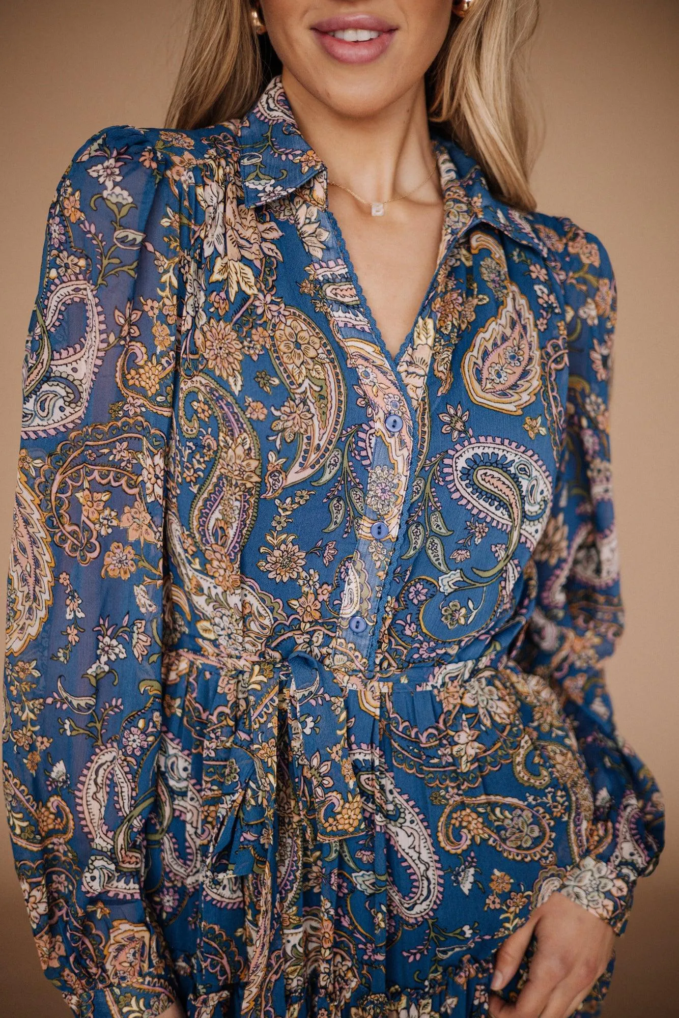 Daeci Button Down Midi Dress