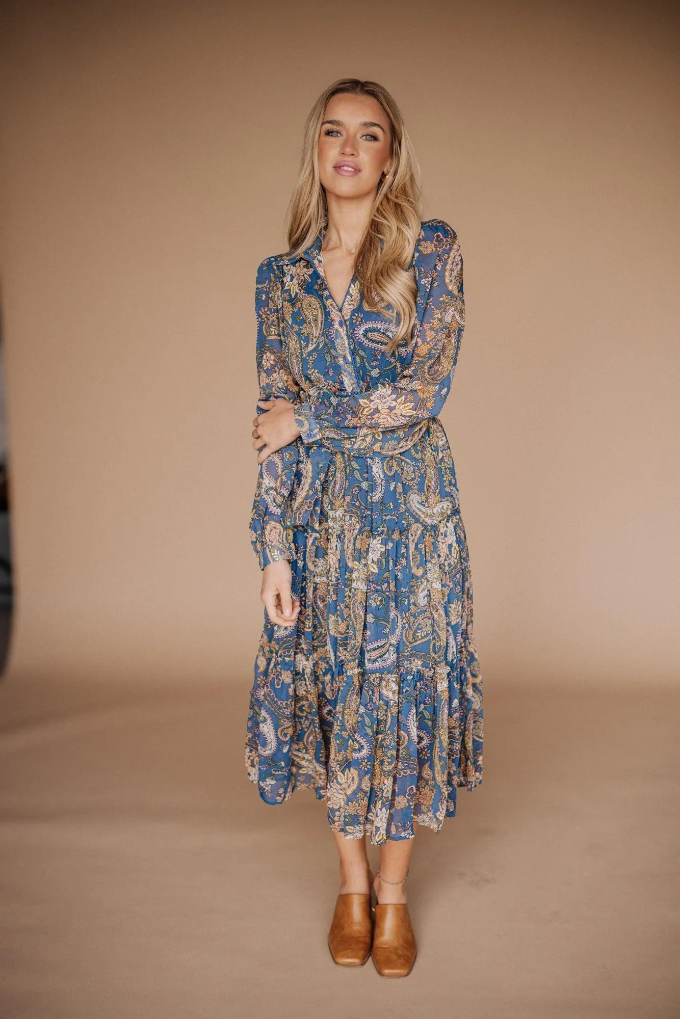 Daeci Button Down Midi Dress