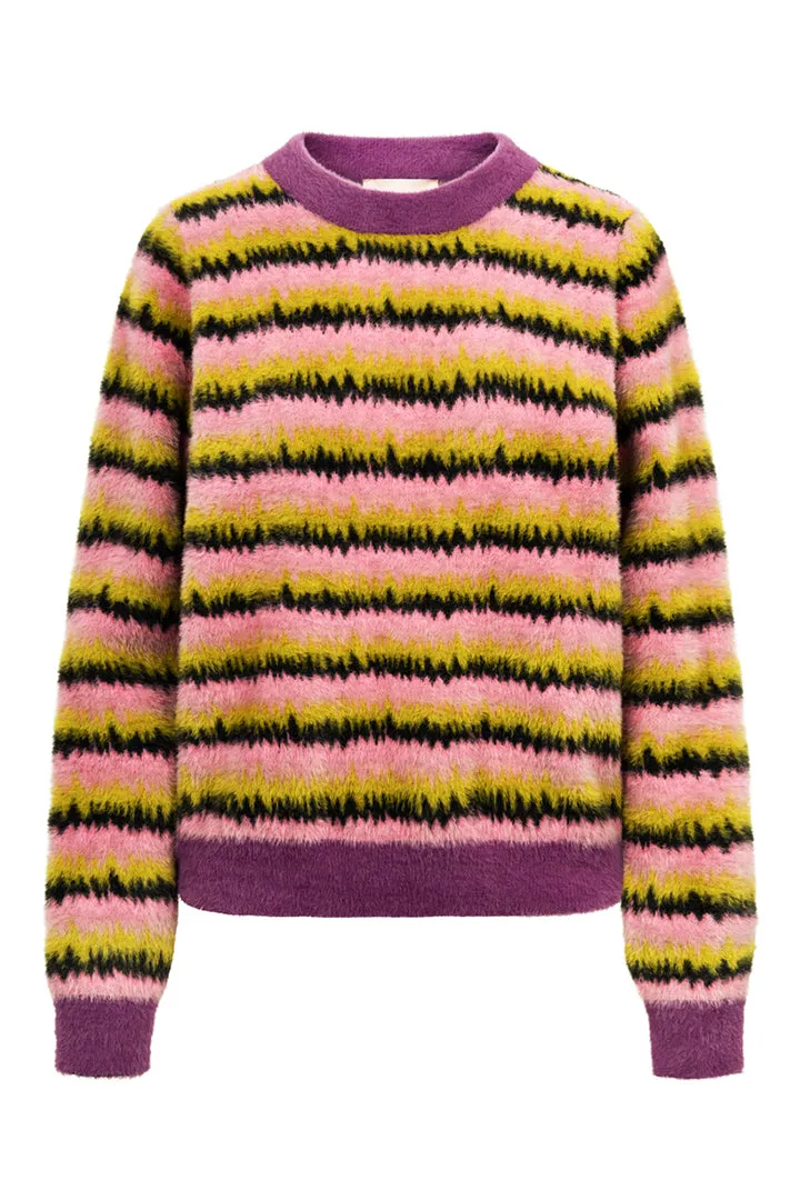 Dakota Knit Blouse - Mix stripe