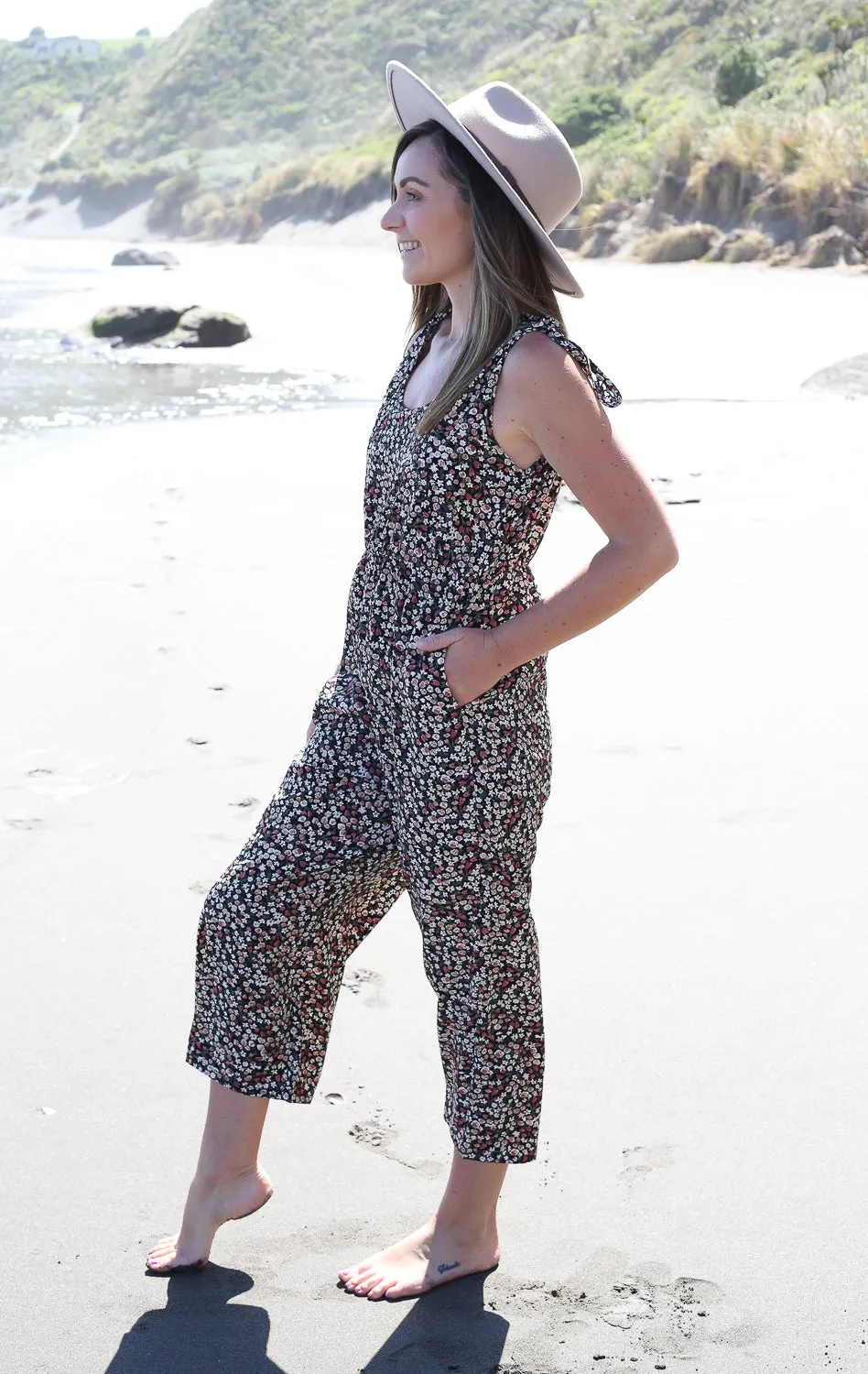 Daphne Breastfeeding Jumpsuit by Addison Clothing (Floral)