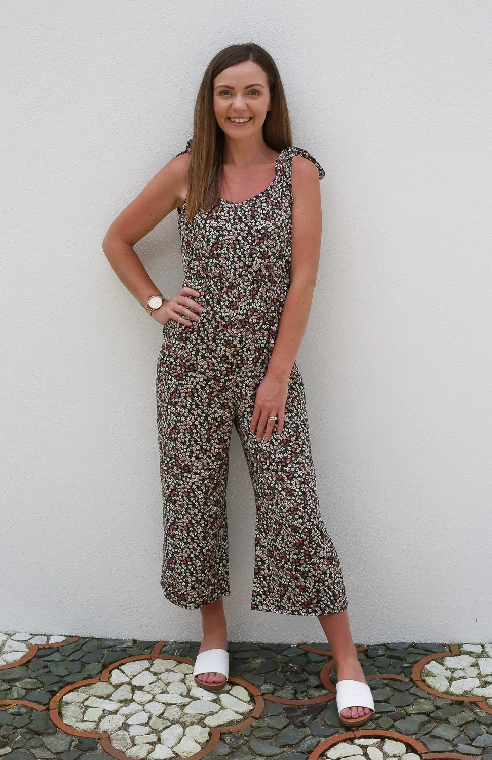 Daphne Breastfeeding Jumpsuit by Addison Clothing (Floral)