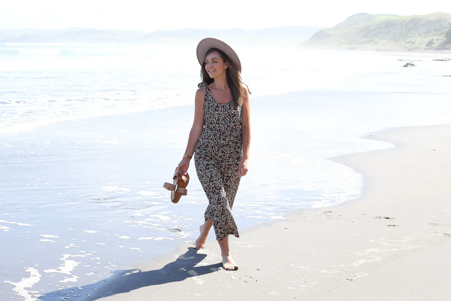 Daphne Breastfeeding Jumpsuit by Addison Clothing (Floral)