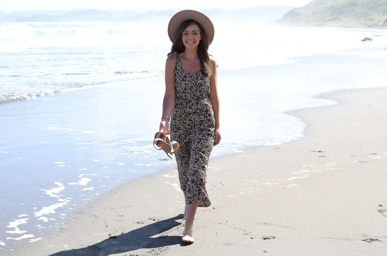 Daphne Breastfeeding Jumpsuit by Addison Clothing (Floral)