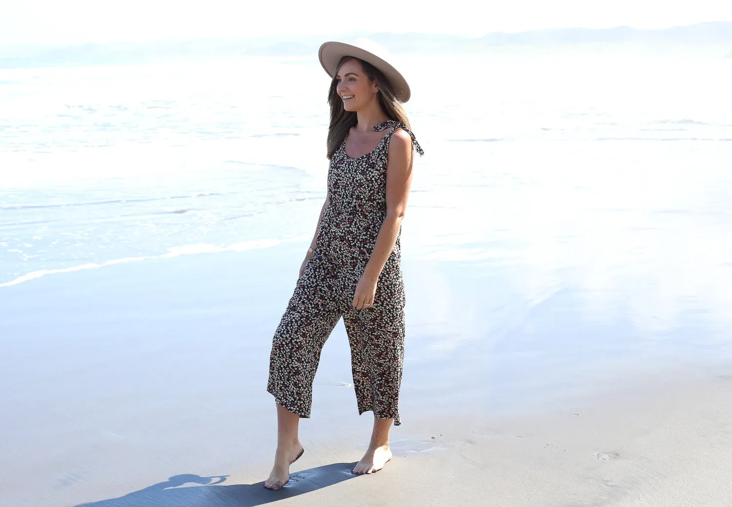 Daphne Breastfeeding Jumpsuit by Addison Clothing (Floral)