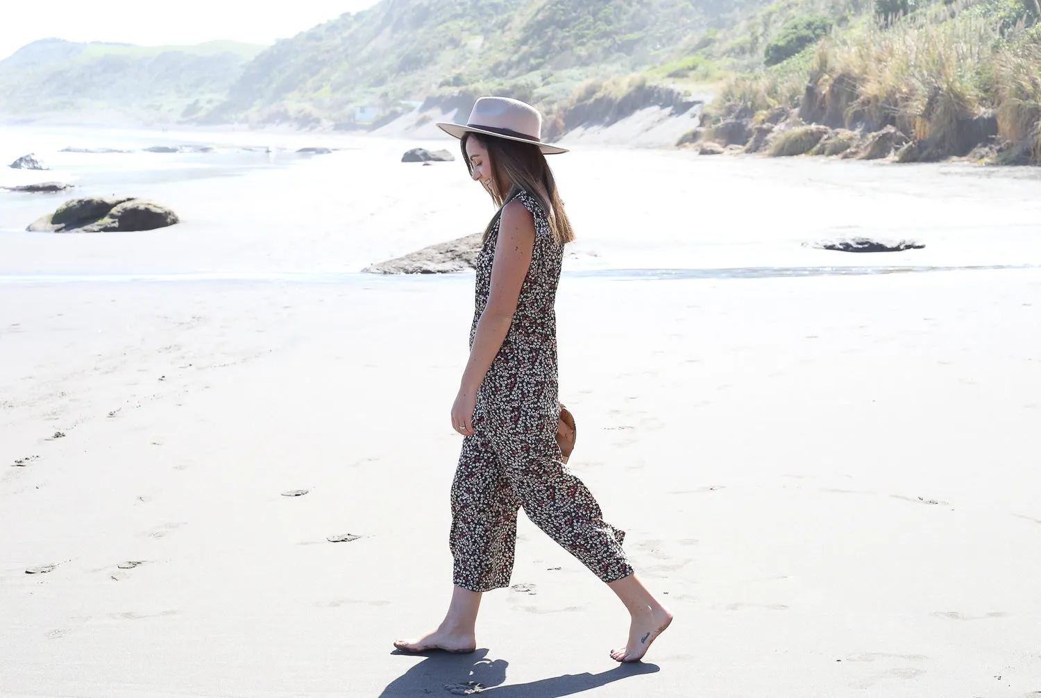 Daphne Breastfeeding Jumpsuit by Addison Clothing (Floral)