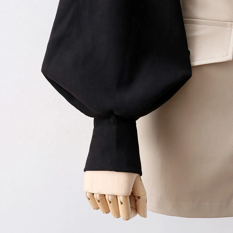Deeptown Vintage Lantern Sleeve Blouse
