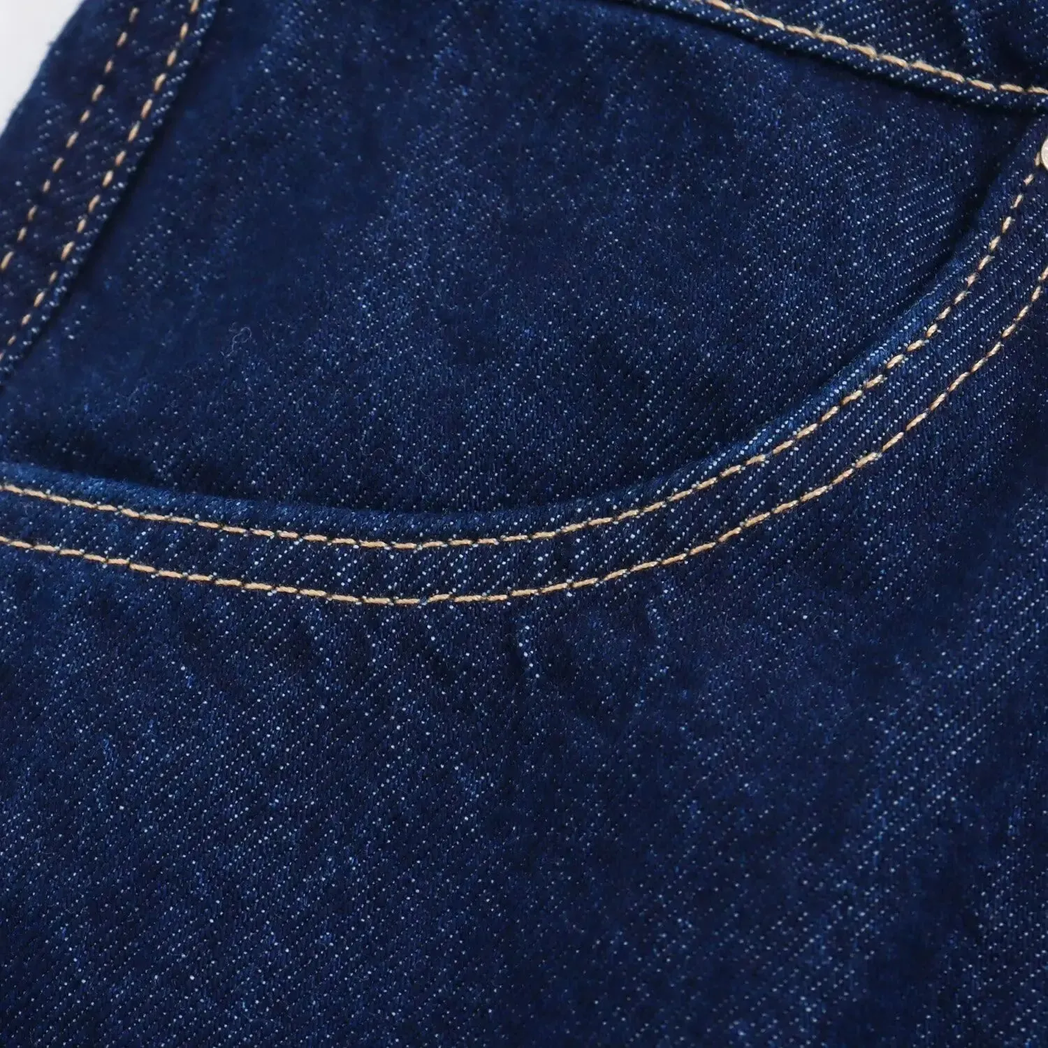 Denim Turn-Down Collar Short Sleeves Top & Skort Two-Piece Set Clothes
