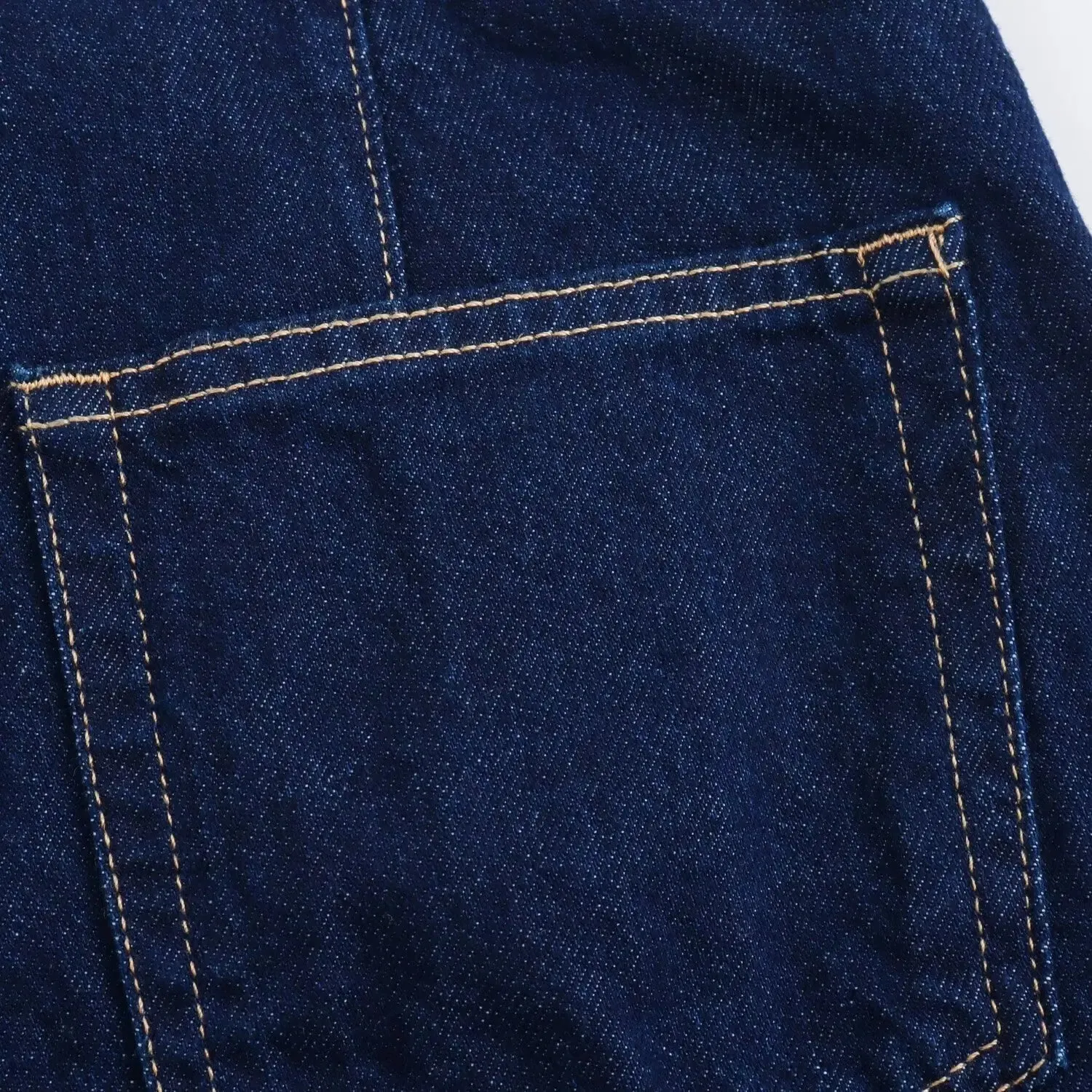 Denim Turn-Down Collar Short Sleeves Top & Skort Two-Piece Set Clothes