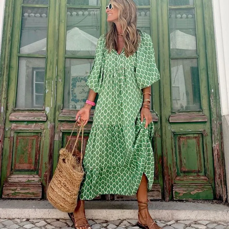 GEORGIA Boho Maxi Dress