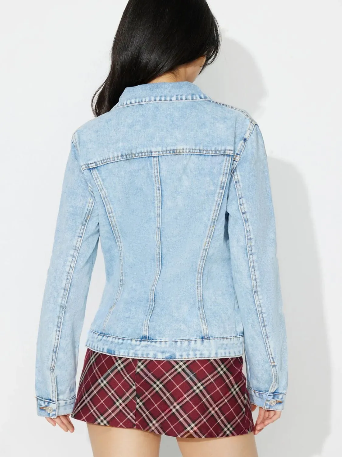 GYPSY - Button Up Long Sleeve Denim Jacket