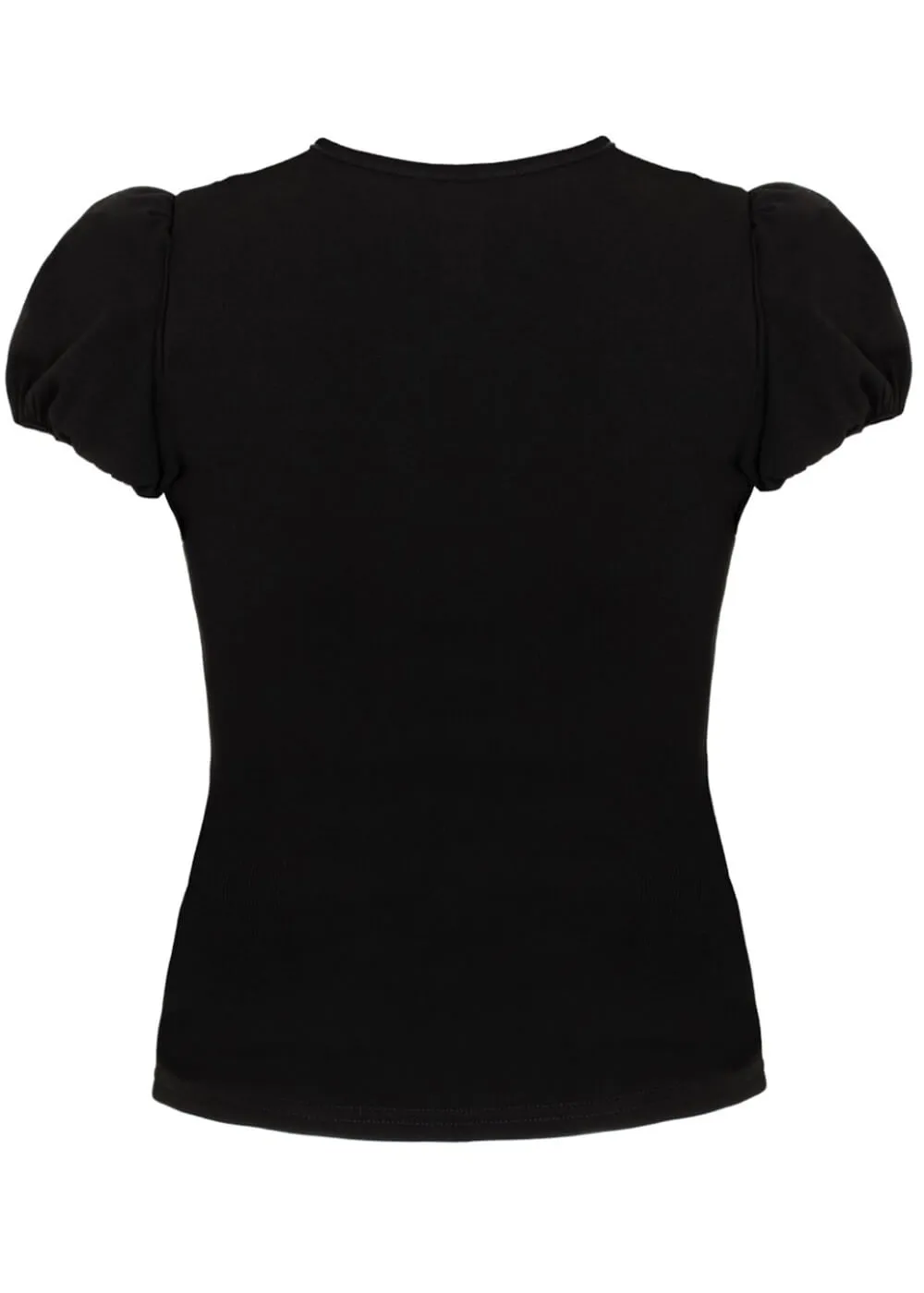 Hell Bunny Priscilla 50's Top Black