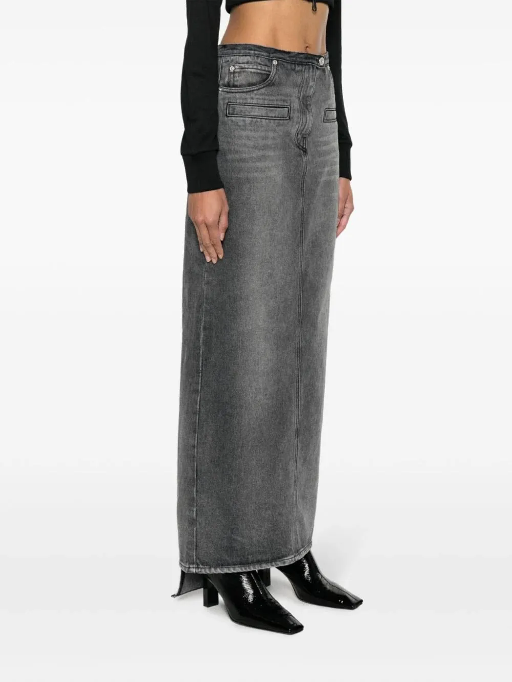 Heritage Stone Denim Long Skirt