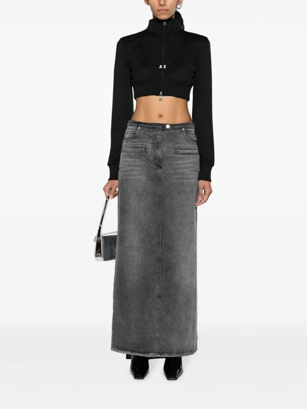 Heritage Stone Denim Long Skirt