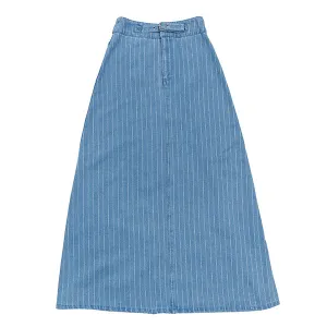 Hope light denim stripe skirt by Luna Mae