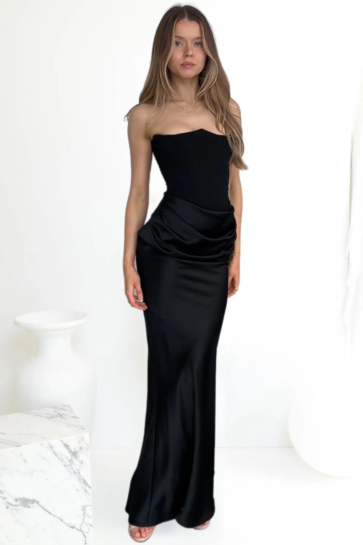 HOUSE OF CB Persephone Corset Dress (Black)