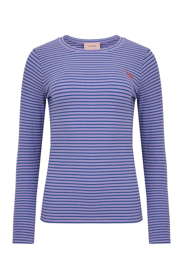 Indie Blouse - Purple Striped