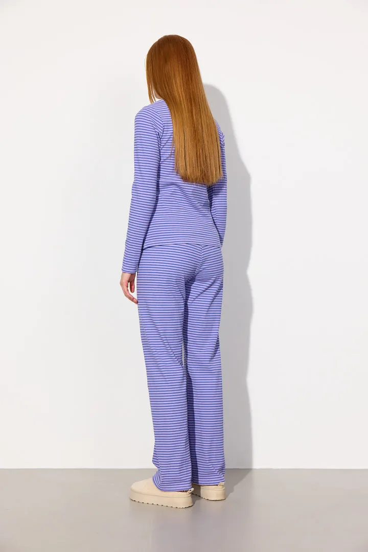 Indie Blouse - Purple Striped