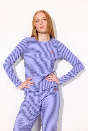 Indie Blouse - Purple Striped