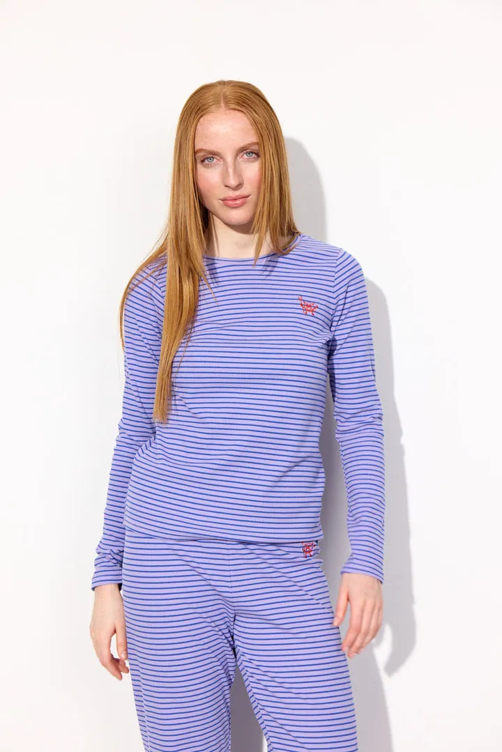 Indie Blouse - Purple Striped