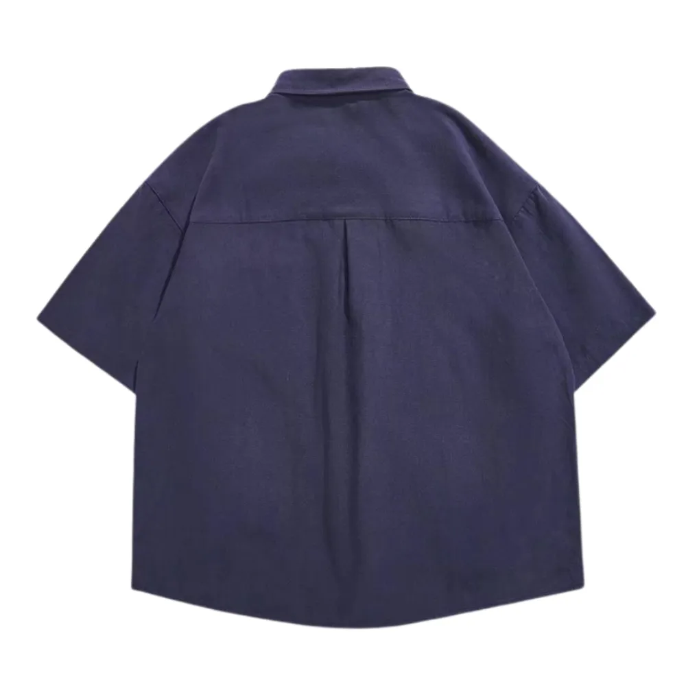 Japanese Embroidered Short Sleeve Shirt